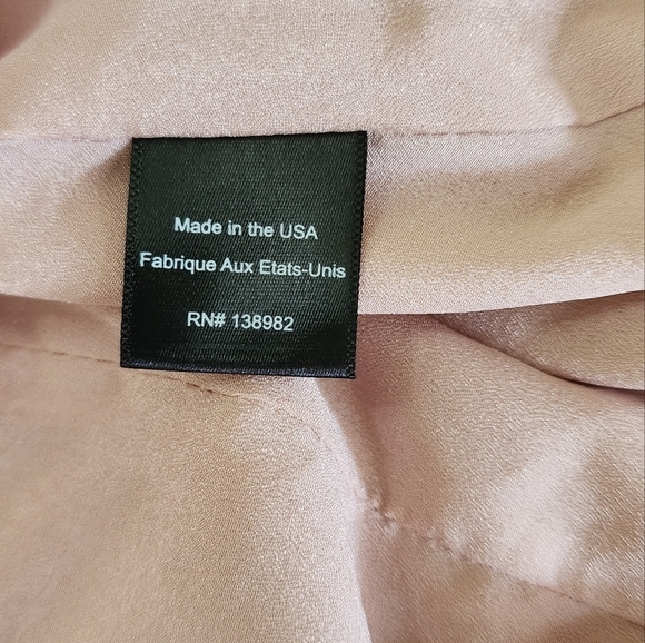 Dress The Population Bridal Phoebe Chiffon Gown in Blush Pink size Medium - Picture 7 of 8